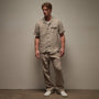 Linen Short Sleeve Pocket Shirt in Mineral Pigment | James Perse Los Angeles