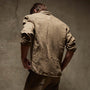 Revised Linen Shirt in Cashew Pigment | James Perse Los Angeles