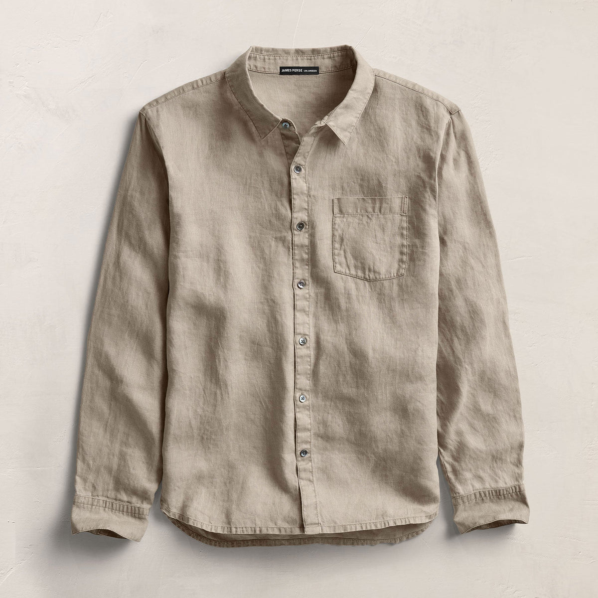 Lightweight Linen Shirt in Mineral Pigment | James Perse Los Angeles
