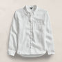 Lightweight Linen Shirt in White | James Perse Los Angeles