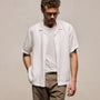 Lightweight Linen Short Sleeve Shirt in White | James Perse Los Angeles