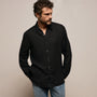 Lightweight Linen Shirt in Black | James Perse Los Angeles