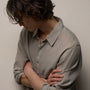 Lightweight Linen Shirt in Fog Pigment | James Perse Los Angeles