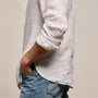 Lightweight Linen Shirt in White | James Perse Los Angeles