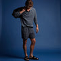 Lightweight Linen Short in Blue Oil | James Perse Los Angeles