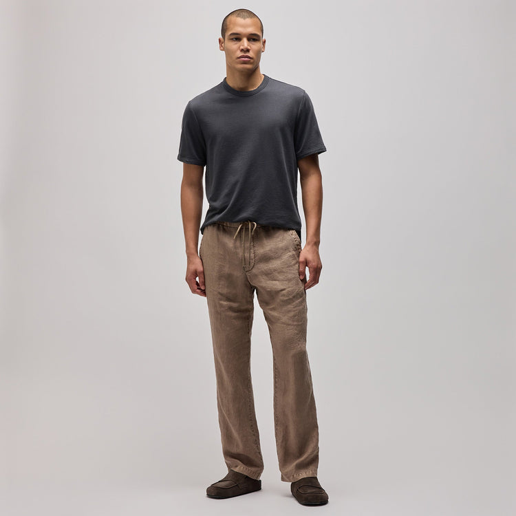 Relaxed Linen Pant in Cargo Pigment | James Perse Los Angeles