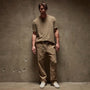 Relaxed Fit Linen Pant in Cashew Pigment | James Perse Los Angeles