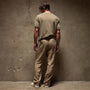 Relaxed Fit Linen Pant in Cashew Pigment | James Perse Los Angeles
