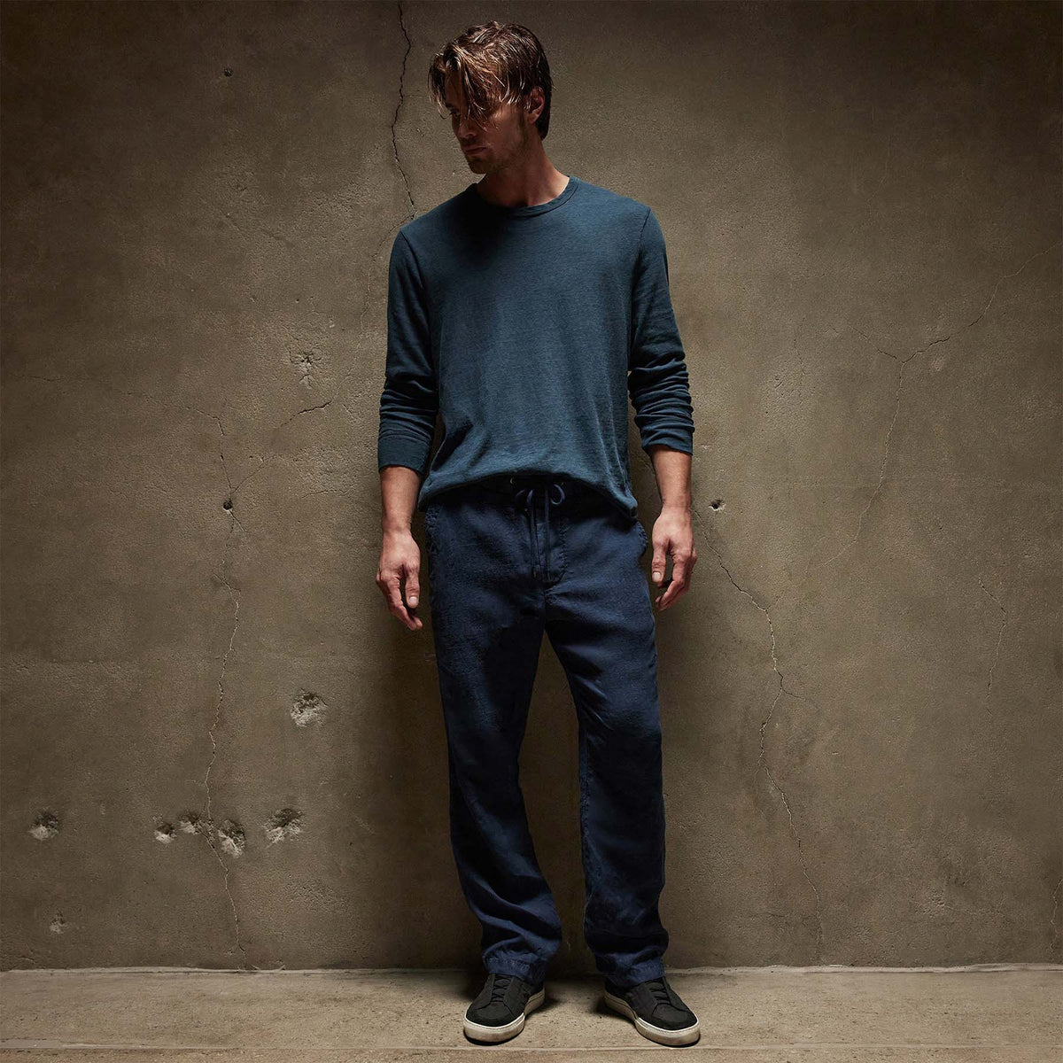 Relaxed Fit Linen Pant in Imperial Pigment | James Perse Los Angeles