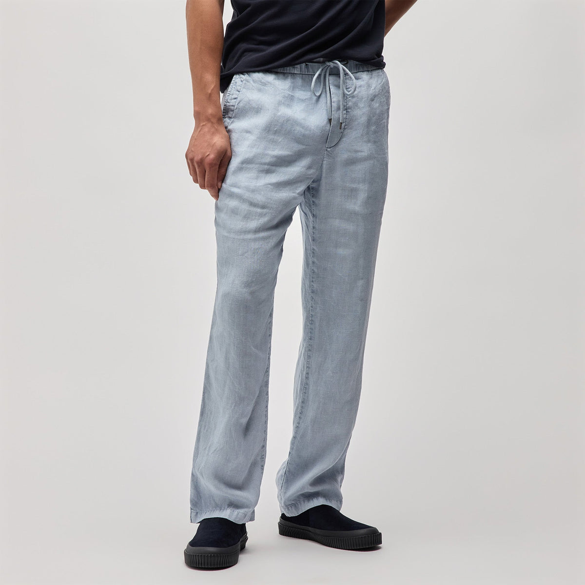 Relaxed Linen Pant in Open Sky Pigment | James Perse Los Angeles