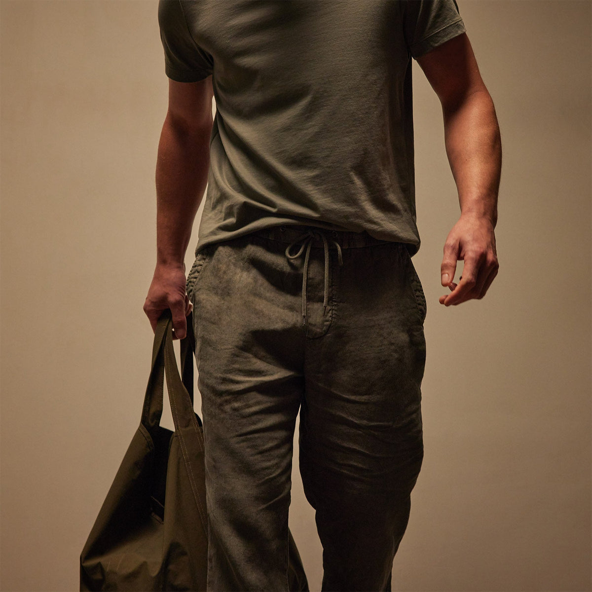 Relaxed Linen Pant in Palm Pigment | James Perse Los Angeles