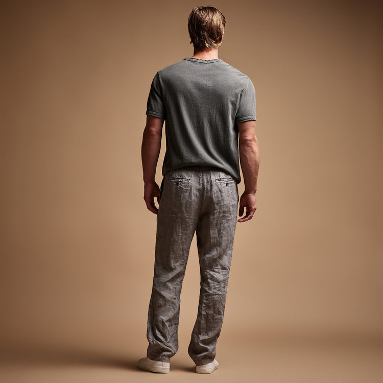Relaxed Linen Pant in Silver Grey Pigment | James Perse Los Angeles