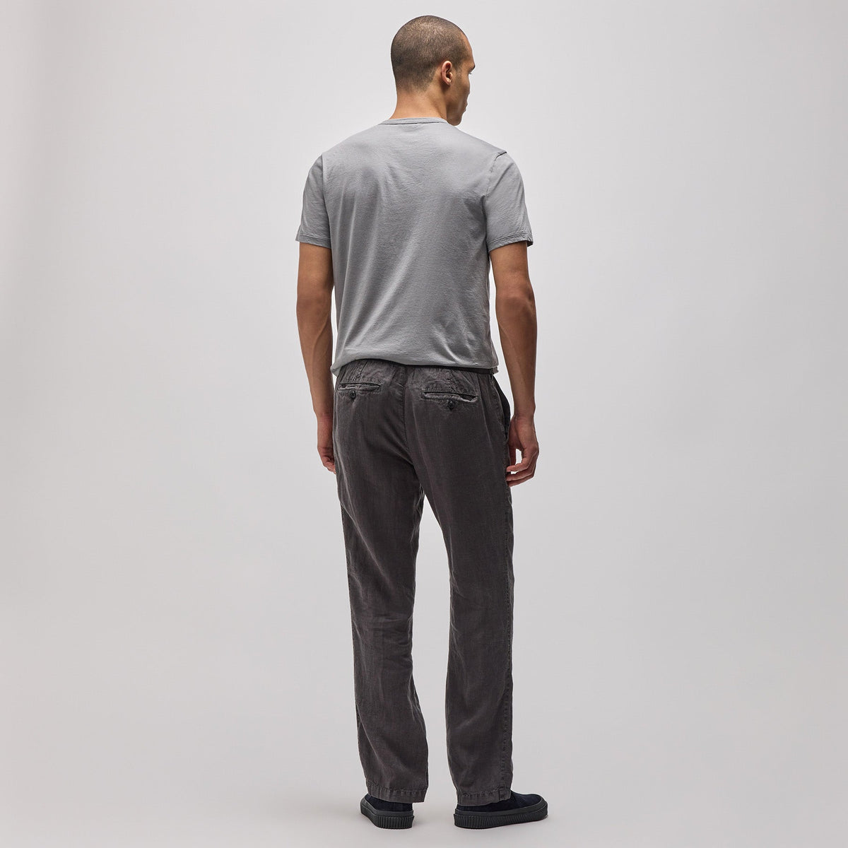 Garment Dyed Linen Pant in Magma Pigment | James Perse Los Angeles