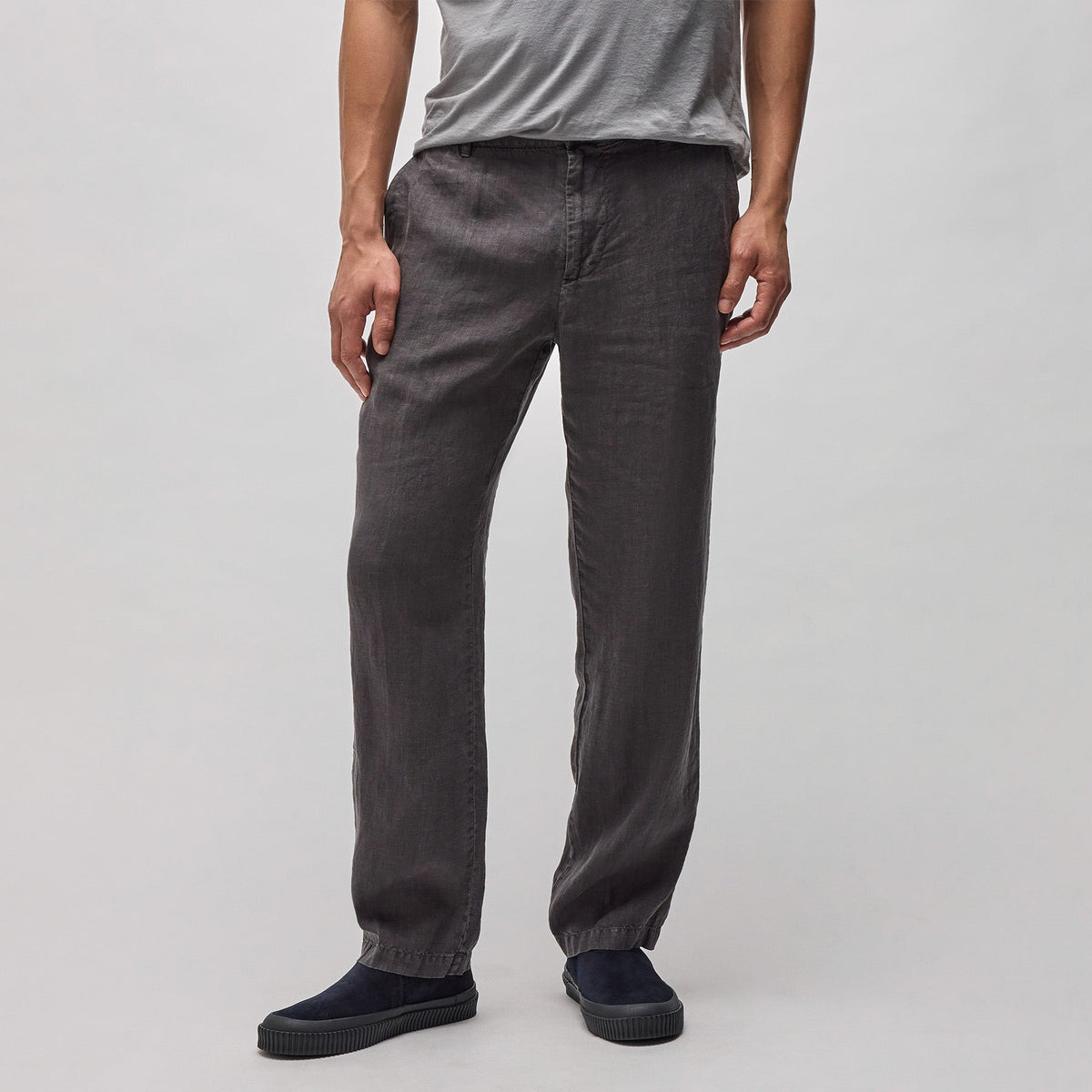 Garment Dyed Linen Pant in Magma Pigment | James Perse Los Angeles