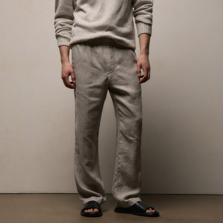 Lightweight Linen Pant in Fog Pigment | James Perse Los Angeles