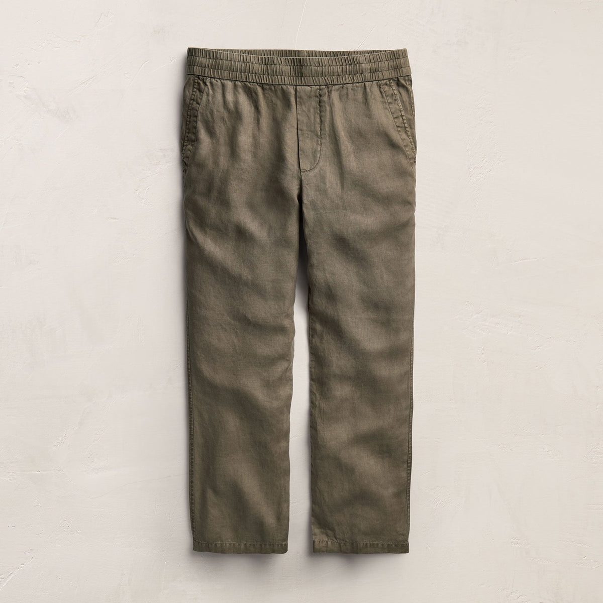 Lightweight Linen Pant in Light Olive Pigment | James Perse Los Angeles