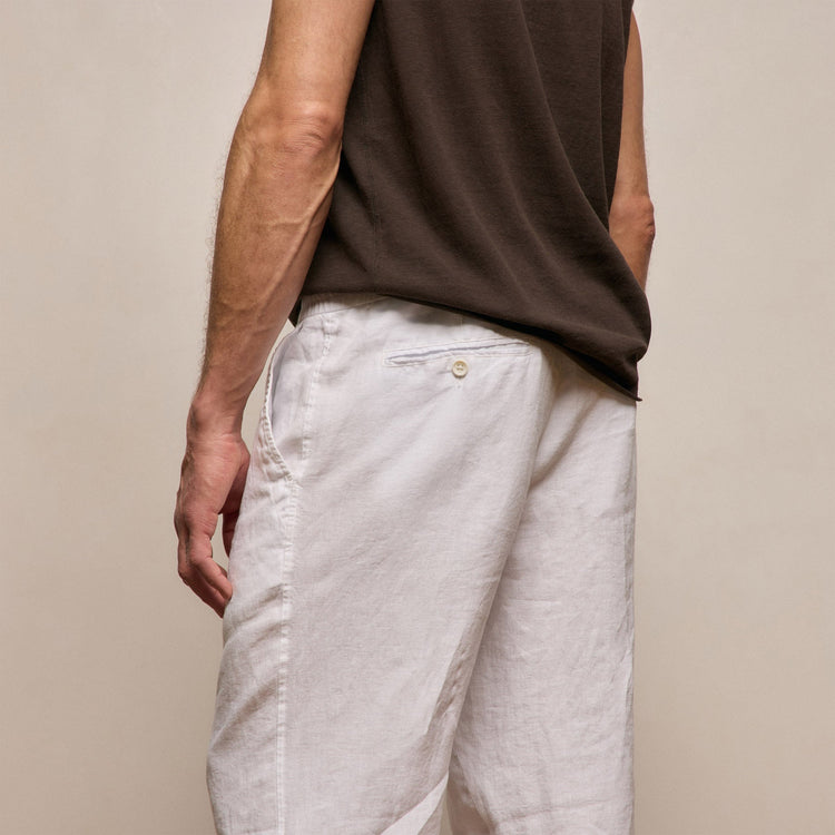 Lightweight Linen Pant in White | James Perse Los Angeles