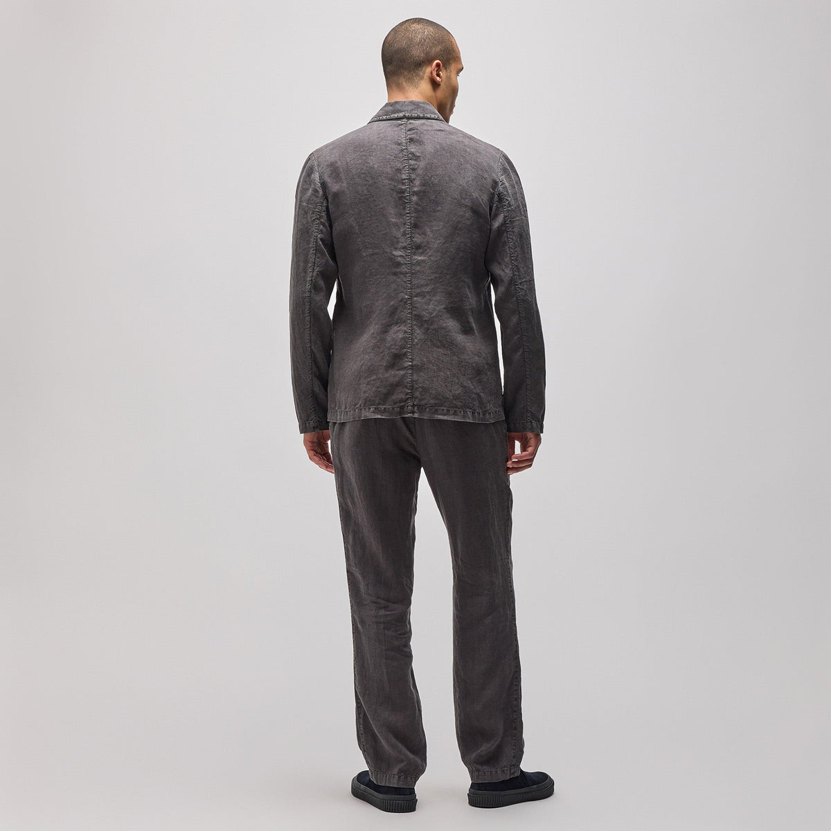 Garment Dyed Linen Blazer in Magma Pigment | James Perse Los Angeles