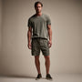 Utility Linen Short in Palm Pigment | James Perse Los Angeles