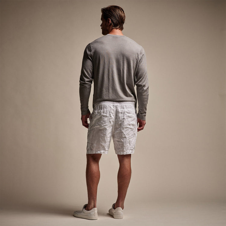 Utility Linen Short in White | James Perse Los Angeles