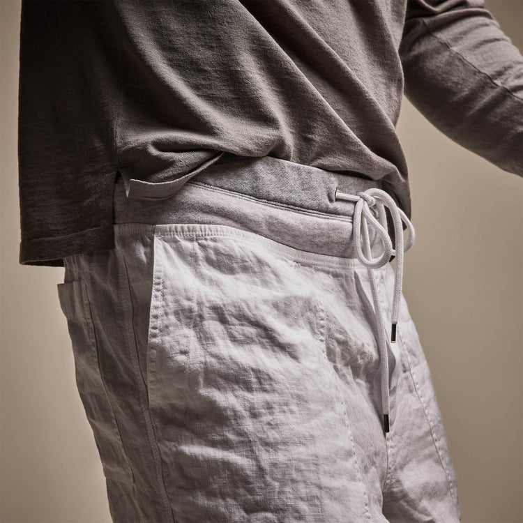 Utility Linen Short in White | James Perse Los Angeles
