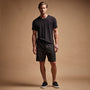 Relaxed Fit Linen Short in Black | James Perse Los Angeles