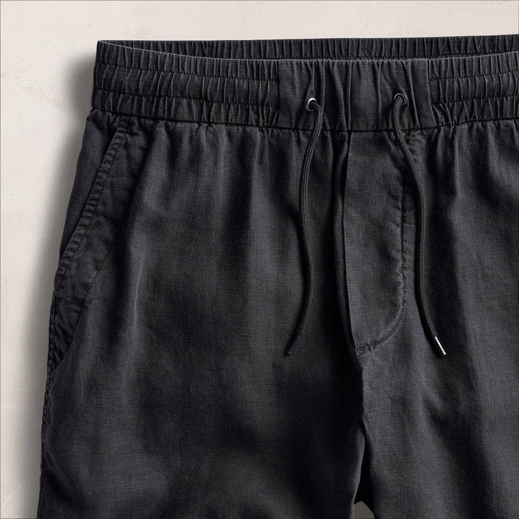 Relaxed Fit Linen Short in Magma Pigment | James Perse Los Angeles