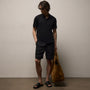 Lightweight Linen Relaxed Short in Black | James Perse Los Angeles
