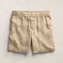 Lightweight Linen Relaxed Short in Light Khaki Pigment | James Perse Los Angeles