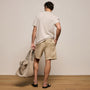 Lightweight Linen Relaxed Short in Light Khaki Pigment | James Perse Los Angeles