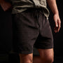 Ultra Fine Cord Short In Black | James Perse Los Angeles