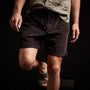 Ultra Fine Cord Short In Black | James Perse Los Angeles