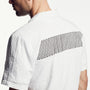Voile Geometric Embroidered Shirt In White | James Perse Los Angeles