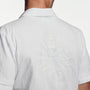 Voile Lotus Embroidered Shirt In White | James Perse Los Angeles