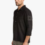 Cotton Lawn Utility Shirt in Black | James Perse Los Angeles