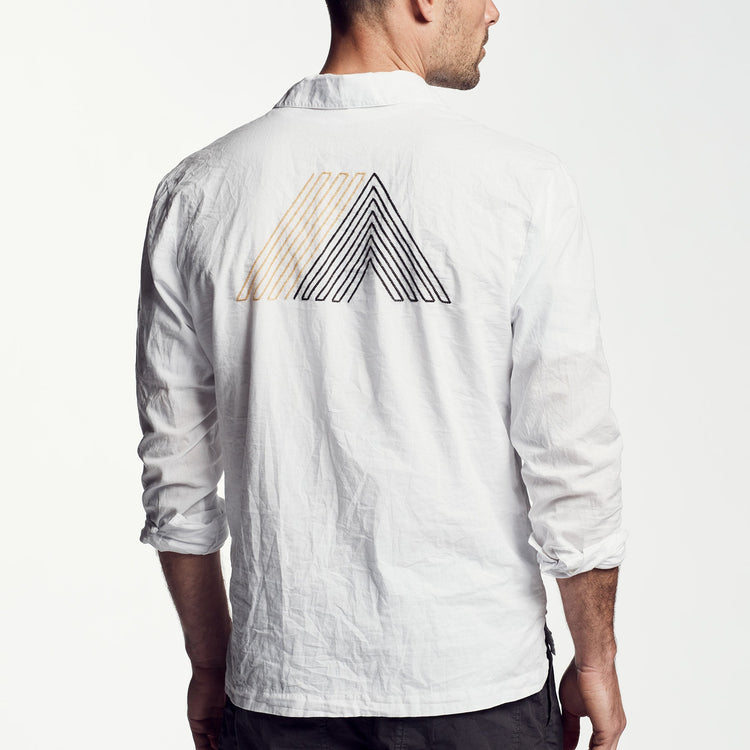 Cotton Lawn Utility Shirt in White | James Perse Los Angeles