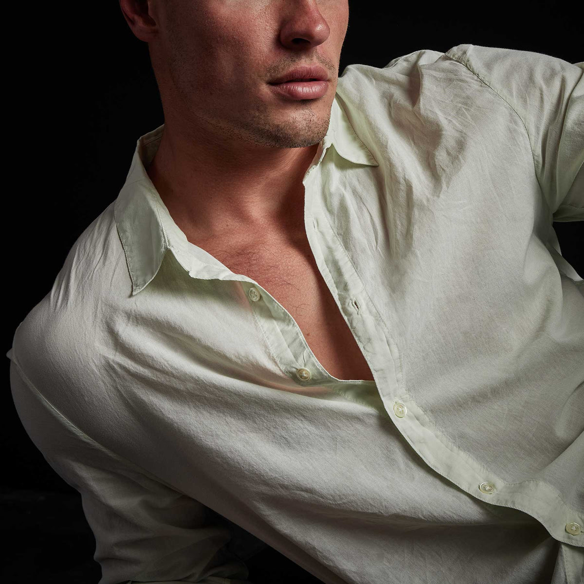 Standard Shirt in Celery Pigment | James Perse Los Angeles