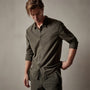 Standard Shirt in Dark Olive Pigment | James Perse Los Angeles