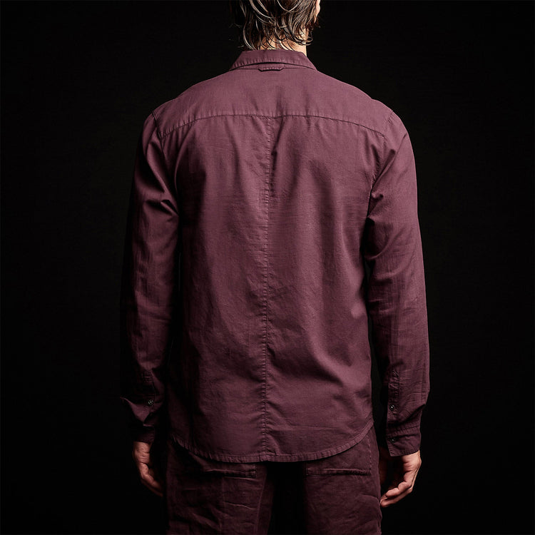 Standard Shirt in Eggplant | James Perse Los Angeles