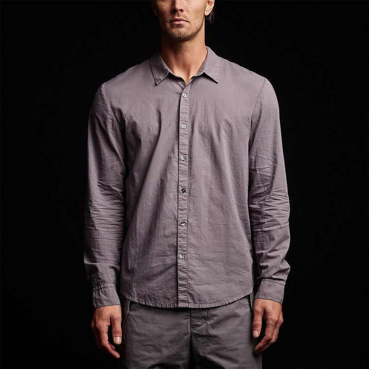 Standard Shirt in Flannel Pigment | James Perse Los Angeles