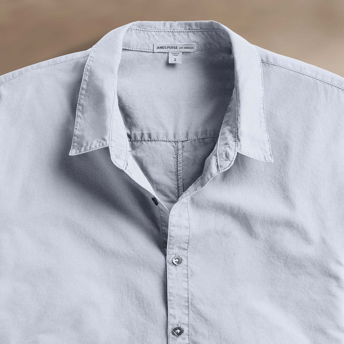 Standard Shirt in Grey Sky Pigment | James Perse Los Angeles