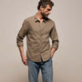 Standard Shirt in Light Olive Pigment | James Perse Los Angeles