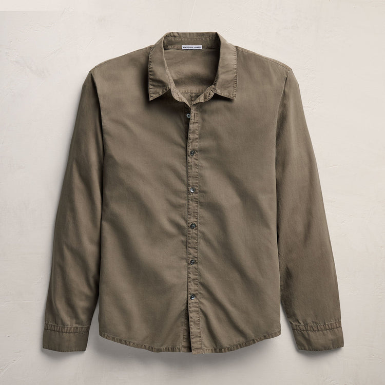 Standard Shirt in Light Olive Pigment | James Perse Los Angeles