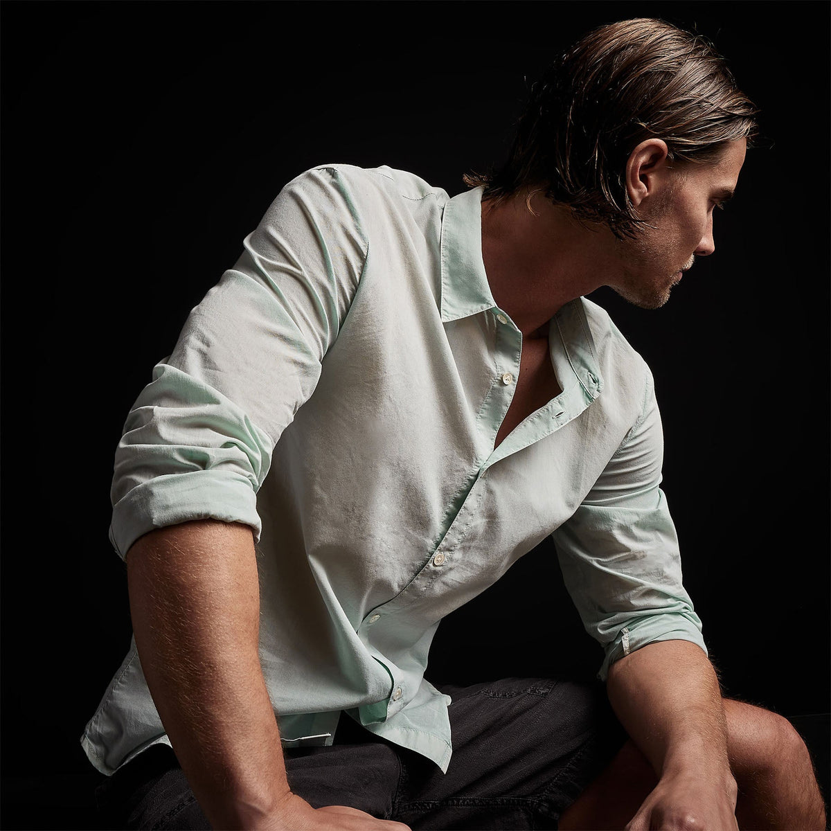 Standard Shirt in Ocean Spray Pigment | James Perse Los Angeles 