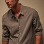Standard Shirt in Silver Grey Pigment | James Perse Los Angeles