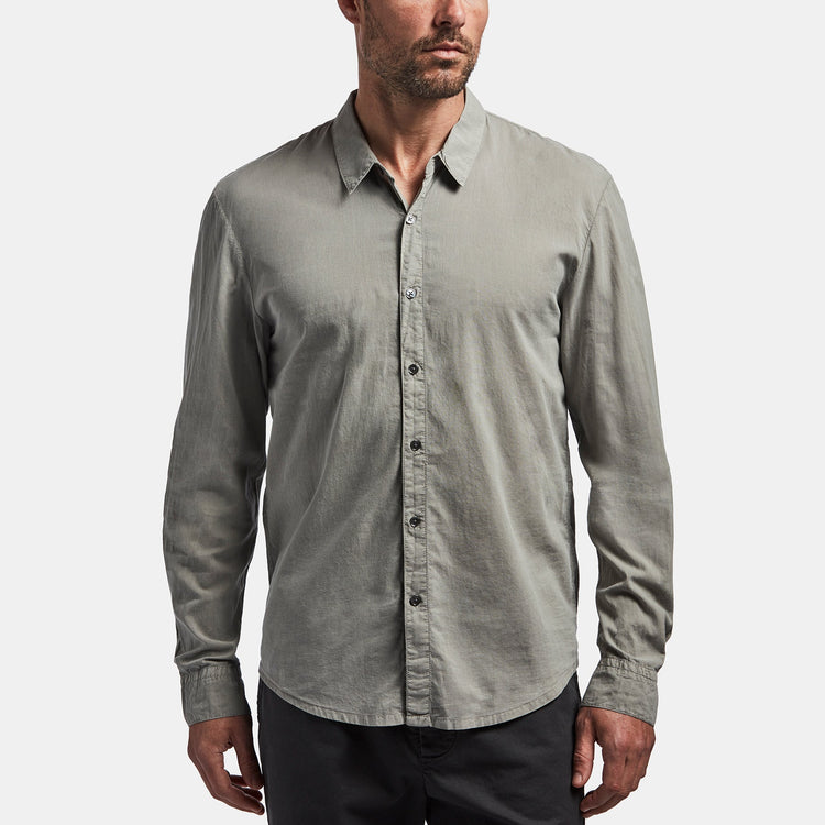 Standard Shirt In Steel Pigment | James Perse Los Angeles