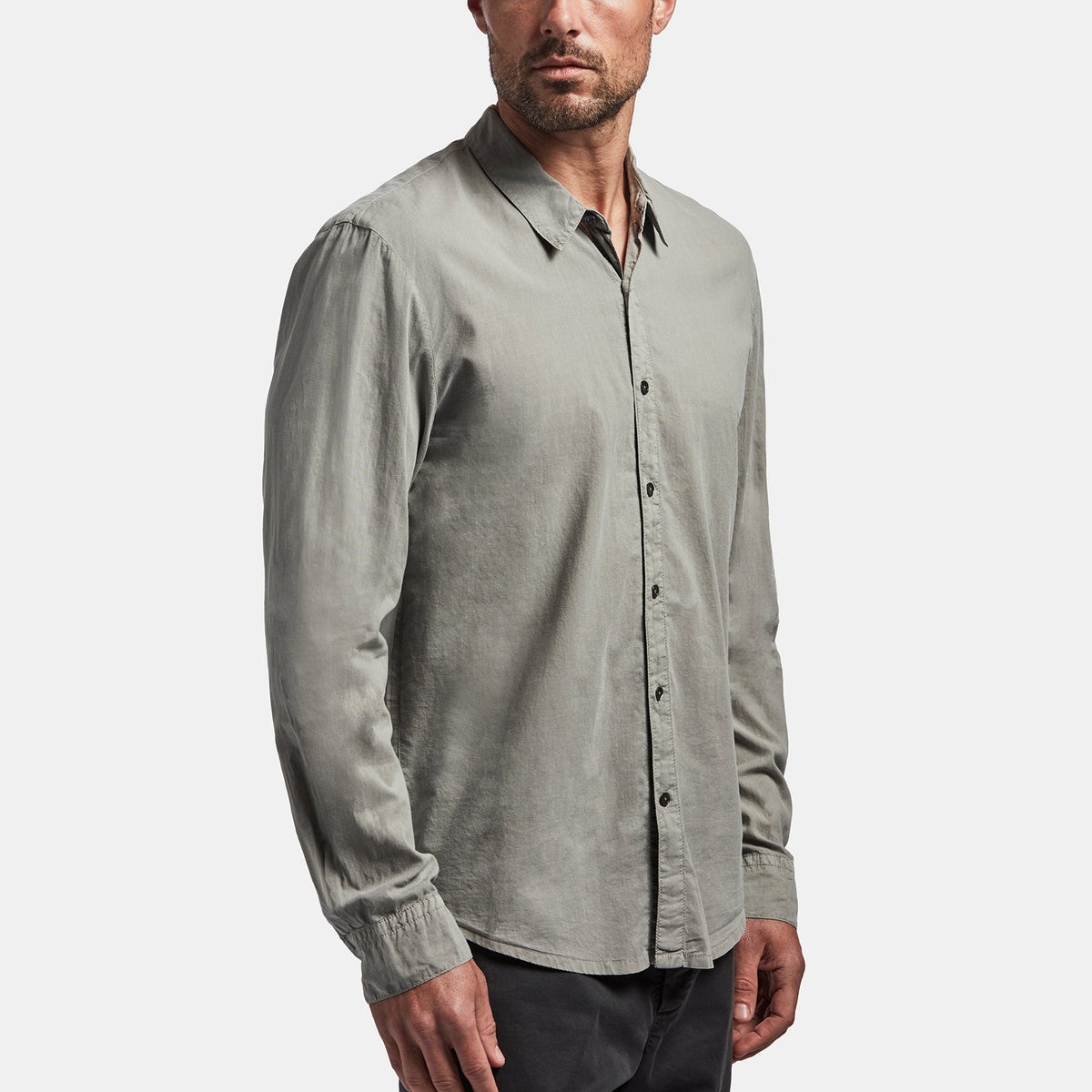 Standard Shirt In Steel Pigment | James Perse Los Angeles