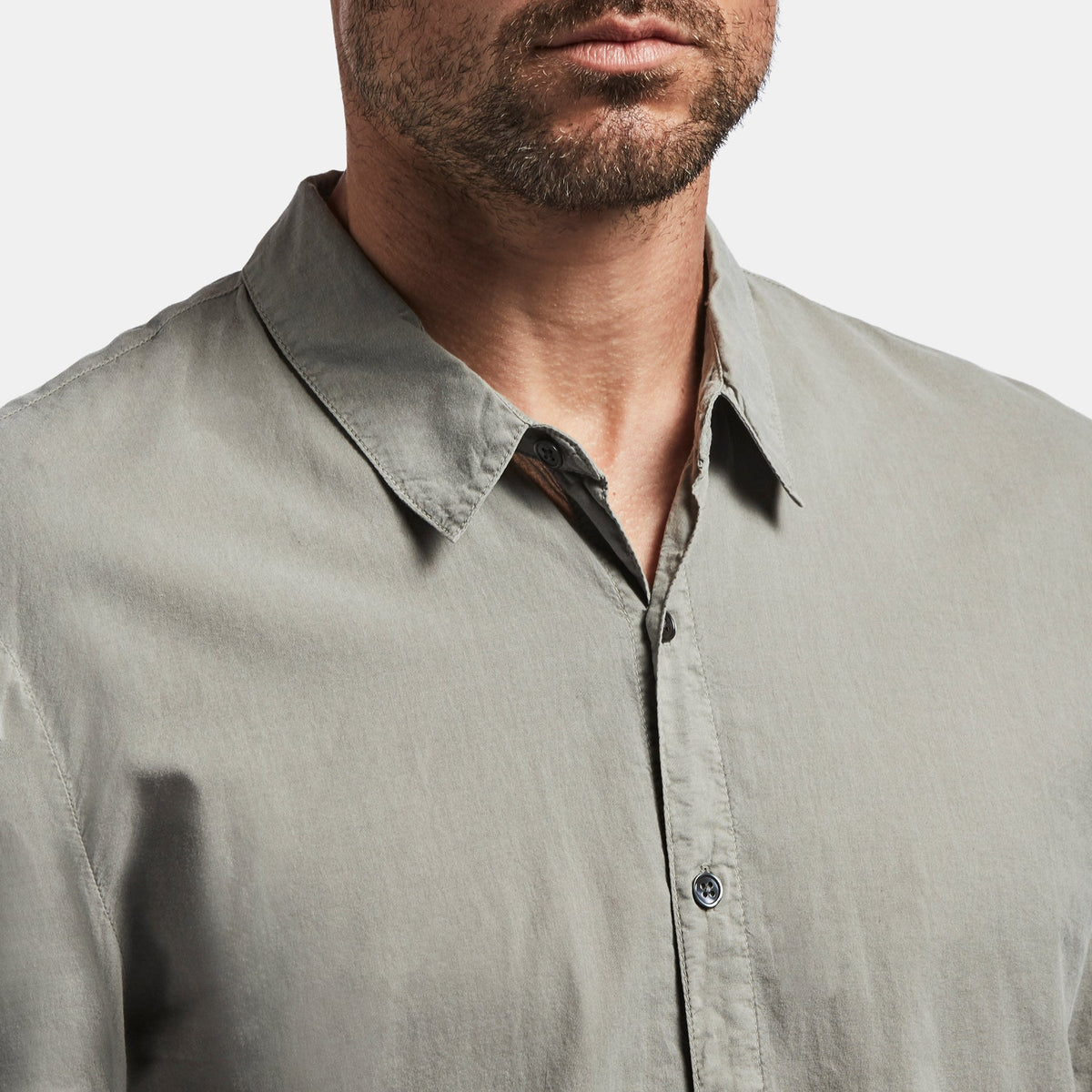 Standard Shirt In Steel Pigment | James Perse Los Angeles