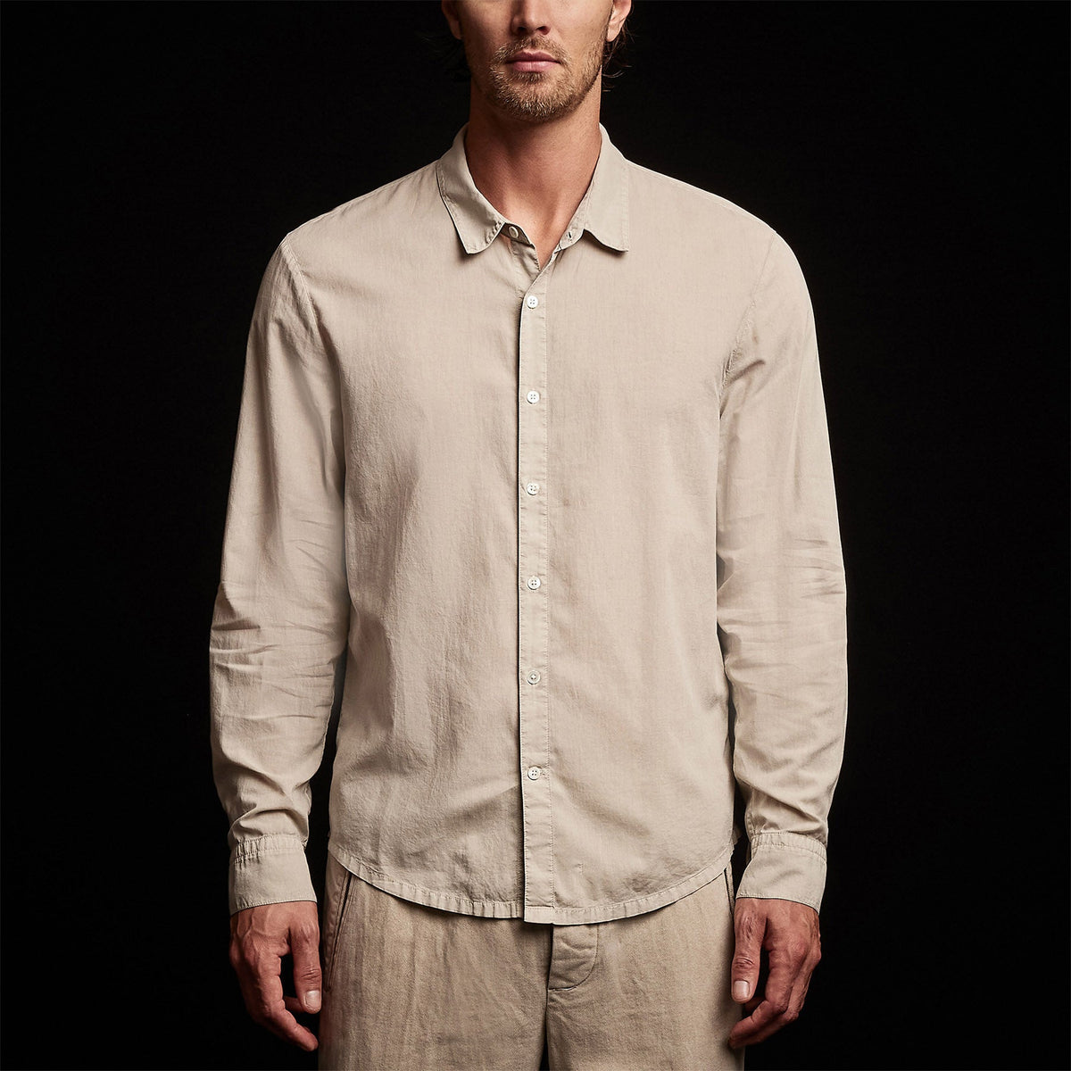 Standard Shirt in Toast Pigment | James Perse Los Angeles