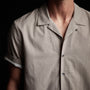Double Layer Short Sleeve Shirt in Silt/White | James Perse Los Angeles